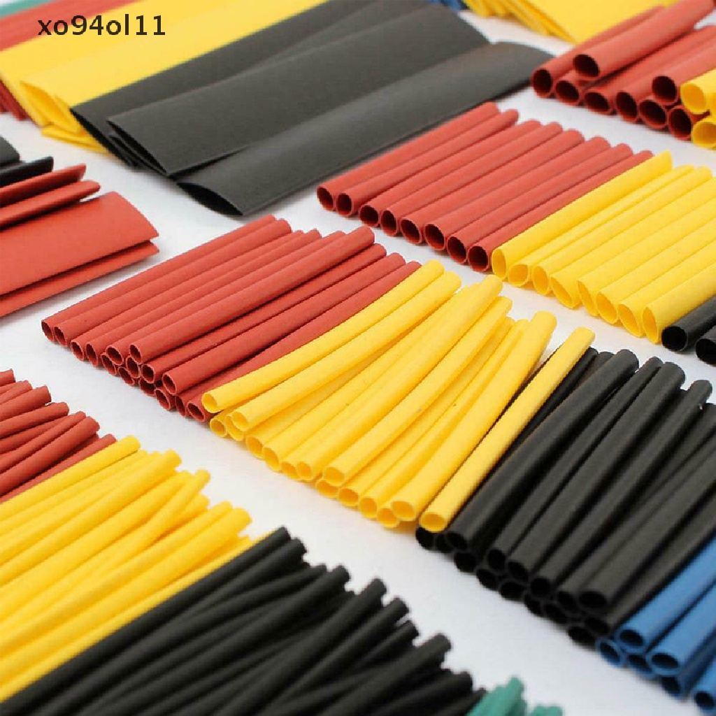 (hotsale) 164pcs Selang Bakar Heat Shrink Insulated Untuk Kabel Listrik