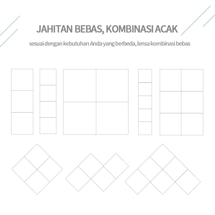 Promo harga rendah!Cermin pas empat bagian/cermin dinding/ cermin seluruh tubuh/ cermin kamar mandi/ cermin pakai baju/