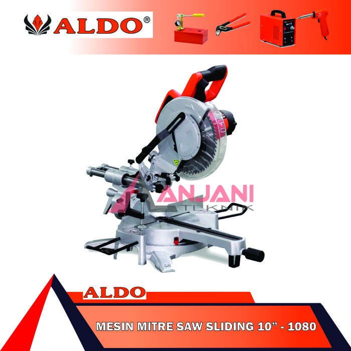 ALDO 1080 POTONG ALUMINIUM 10INCH MITRE MITER SAW SLIDING 10 INCH