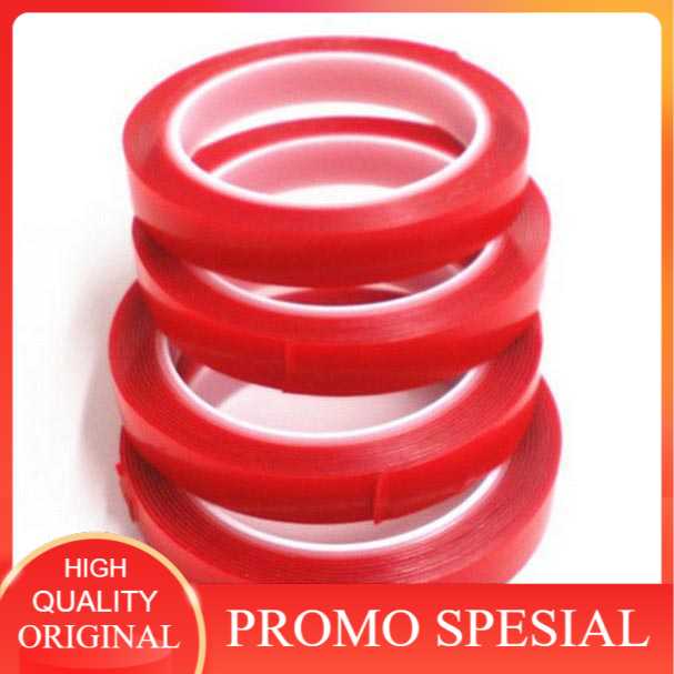 

Perekat Double Tape Acrylic Adhesive Transparent Sticker Lakban Bolak Balik 2 Sisi - J4702