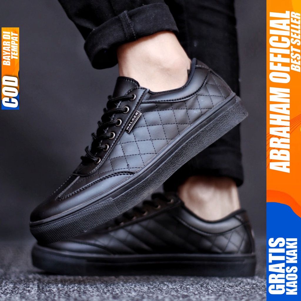 ABRHM- PEDRO Sepatu Sneaker Pria Sepatu Pria Casual Sneakers Kulit Pu Ori Cowok/Cowo Sepatu Kasual Semi Formal Kerja Kantor Kuliah Gaya Santai Keren Kekinian Original Murah Terlaris