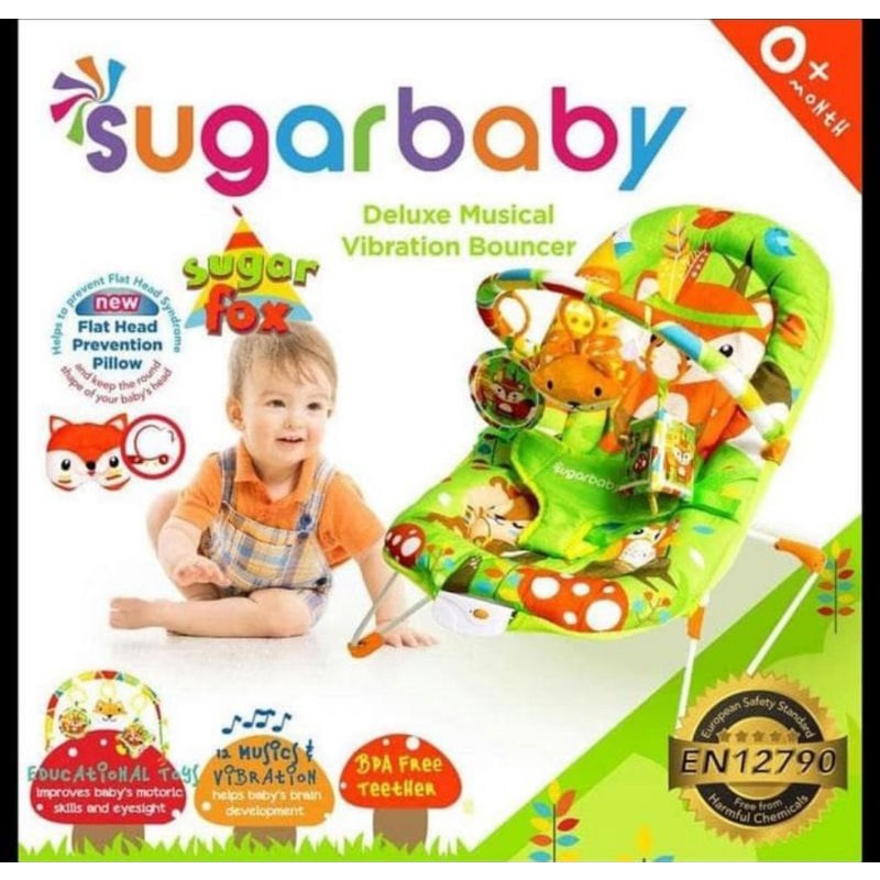 SUGAR BABY Deluxe Musical Vibration Bouncer