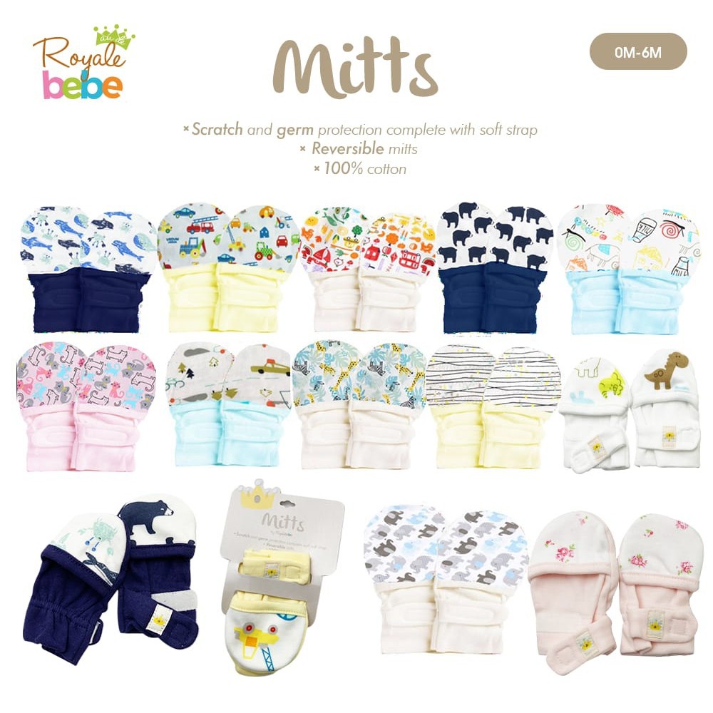 Royale Bebe Mitts Sarung Tangan Bayi Dengan Perekat