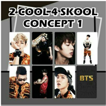 PHOTOCARD BTS 2 COOL 4 SKOOL PHOTO CONCEPT UNOFFICIAL