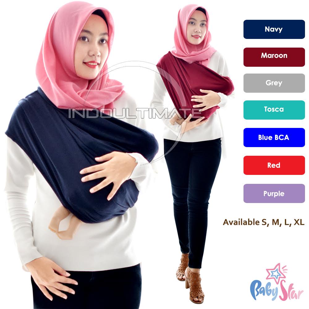 (Bisa COD) BABY STAR Gendongan Bayi Kaos Geos BY-59 Selendang Gendongan Anak Bayi depan kangguru hip