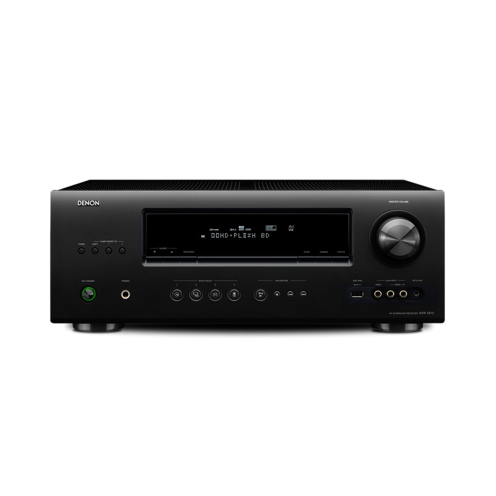 Denon Receiver 1612, Amplifier Home Theater - Hitam