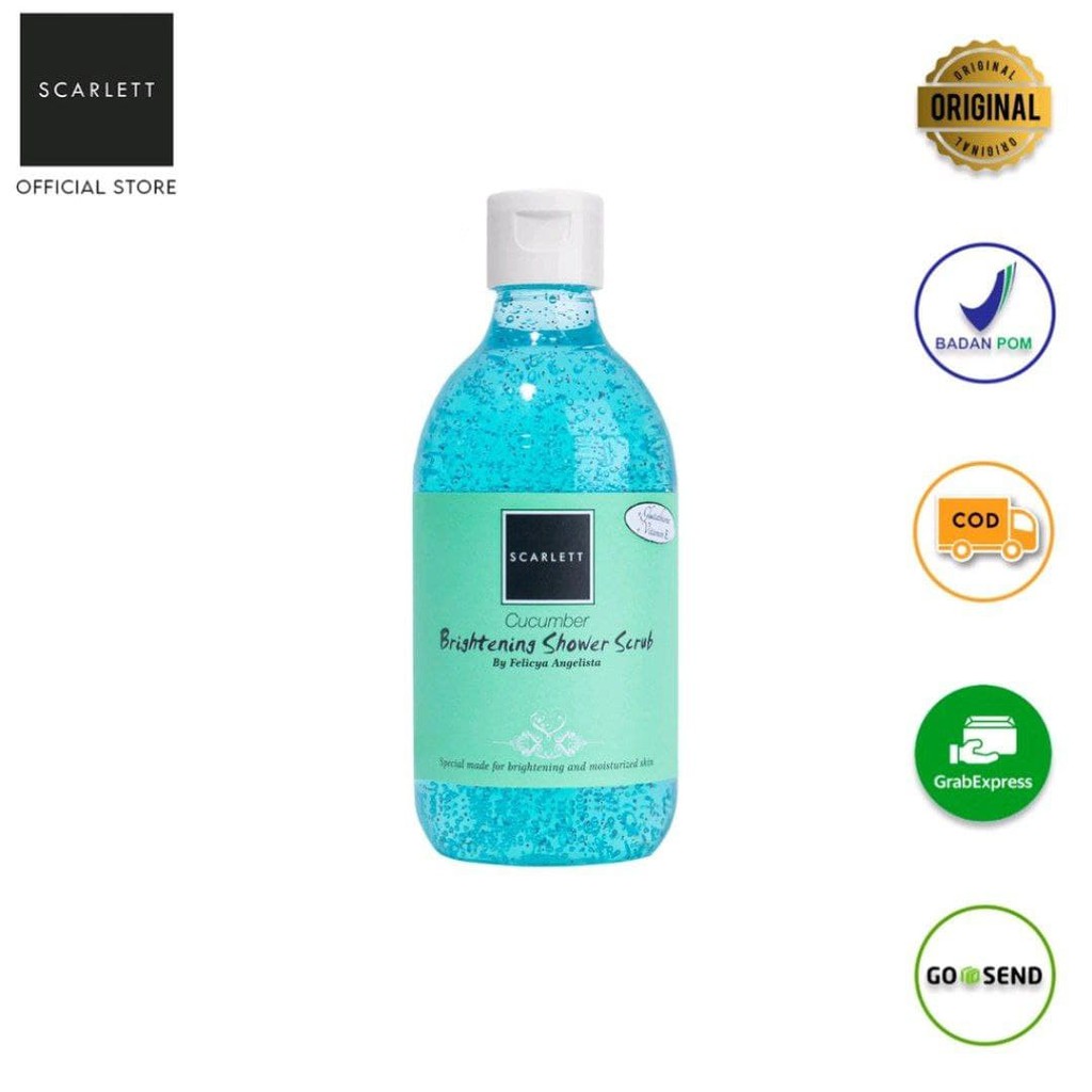 SCARLETT WHITENING Shower Scrub CUCUMBER [COD MANADO]