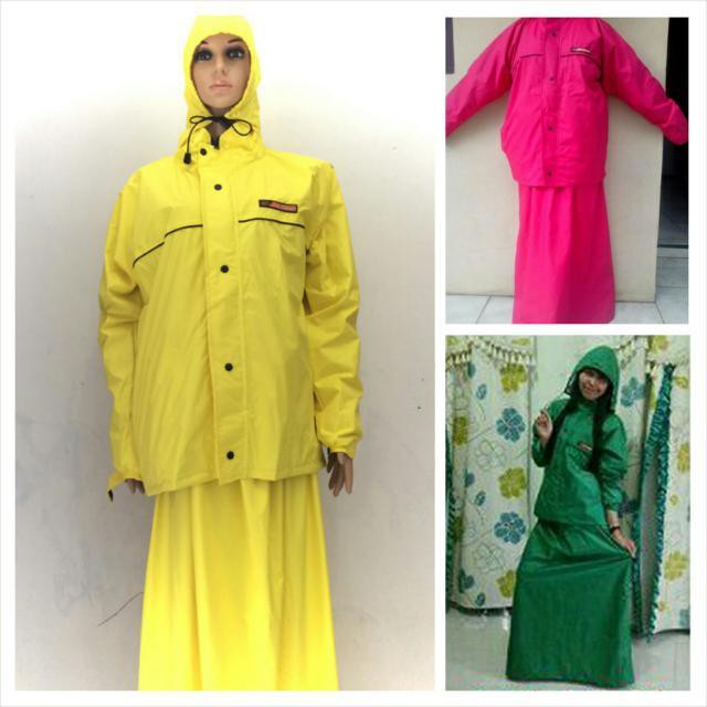 Jas Hujan SUNFLOWER ROK Ladies Women Raincoat Muslimah