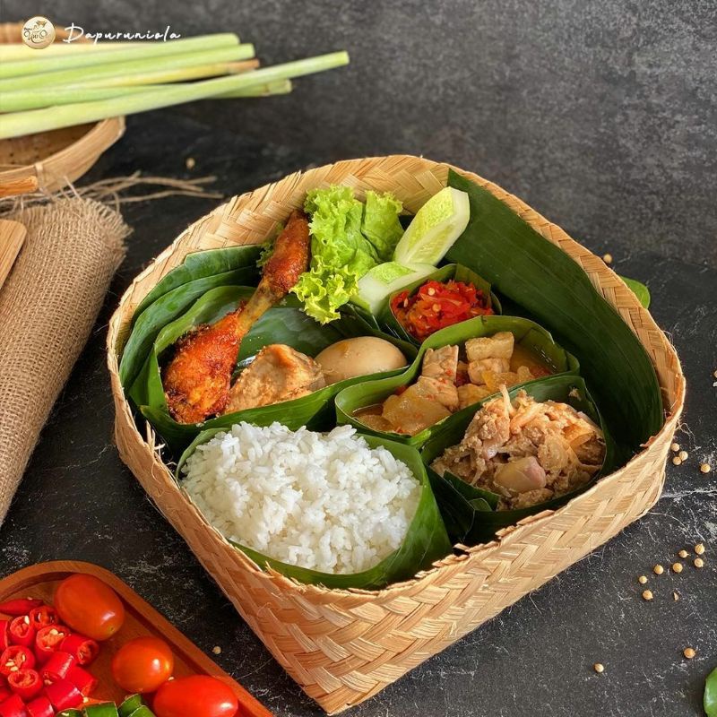 

[ Halodul ] Besek Bambu 20x20 cm Besek Nasi