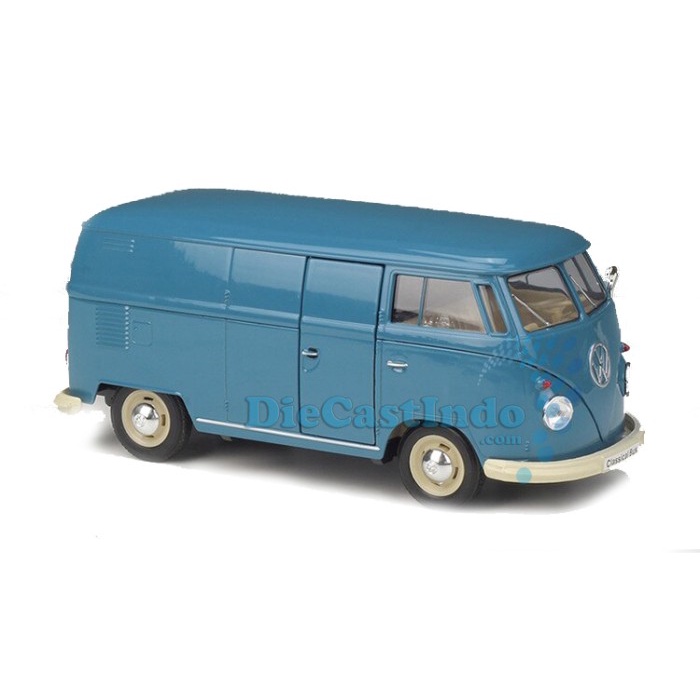 Nex Welly 1:24 Volkwagen Bus T1 Panel Bus 1963 Biru