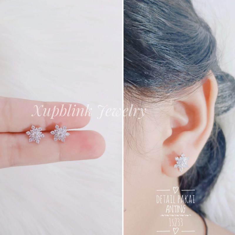 Anting Giwang Titanium Wanita Xupblink Jewelry