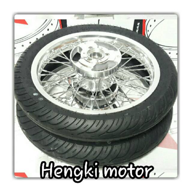 Velg Aerox ring 14 plus ban baru