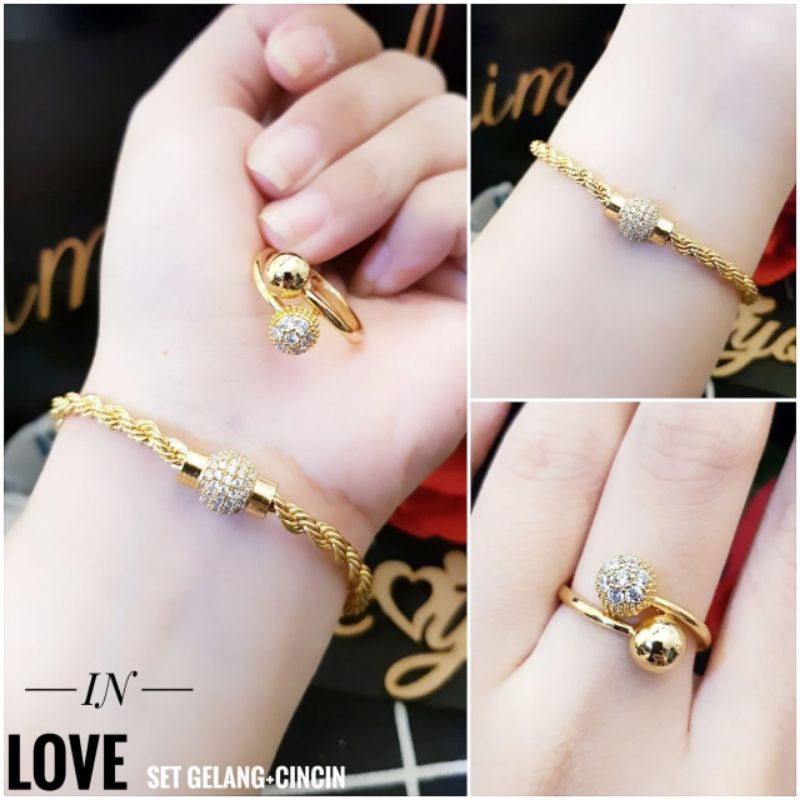Xuping gelang dan cincin jhh54