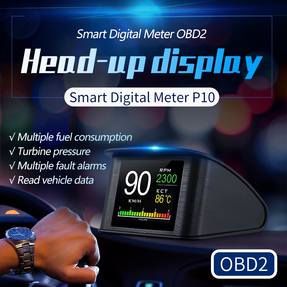 ANCEL P10 Car Head Up Hud Display Obd2 Digital