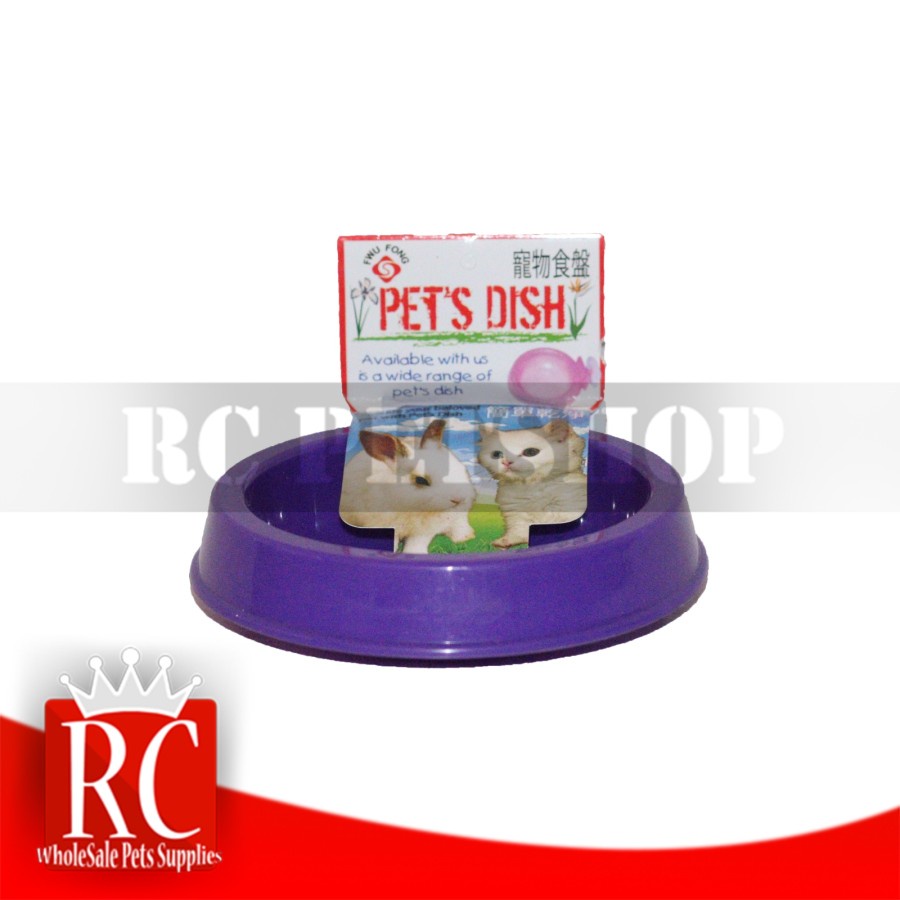 Tempat Makan hewan Gantung PETS DISH bulat pet bowl cat kucing kelinci