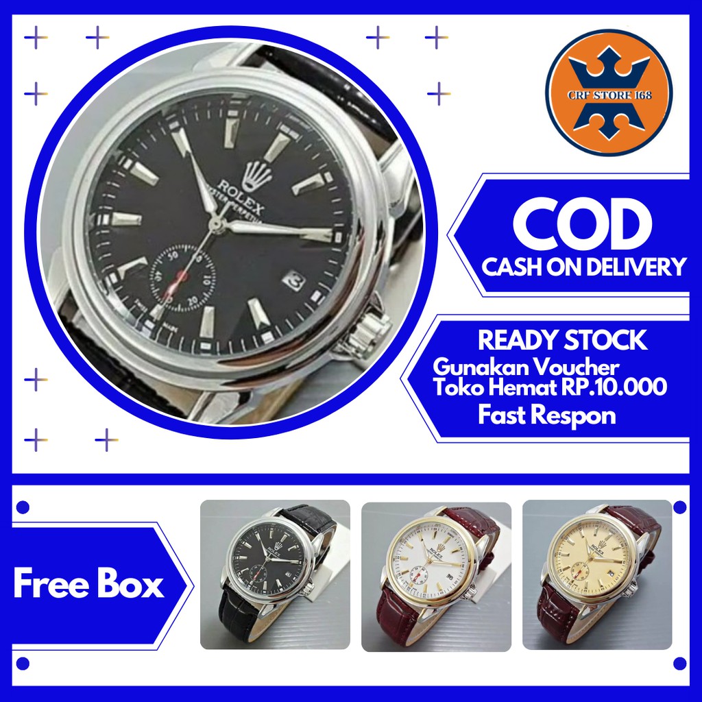 Jm Jam Tangan Cowo Cowok Pria Rolex Automatic Otomatis Boysize Detik Bawah Aktif Dki Jakarta S02