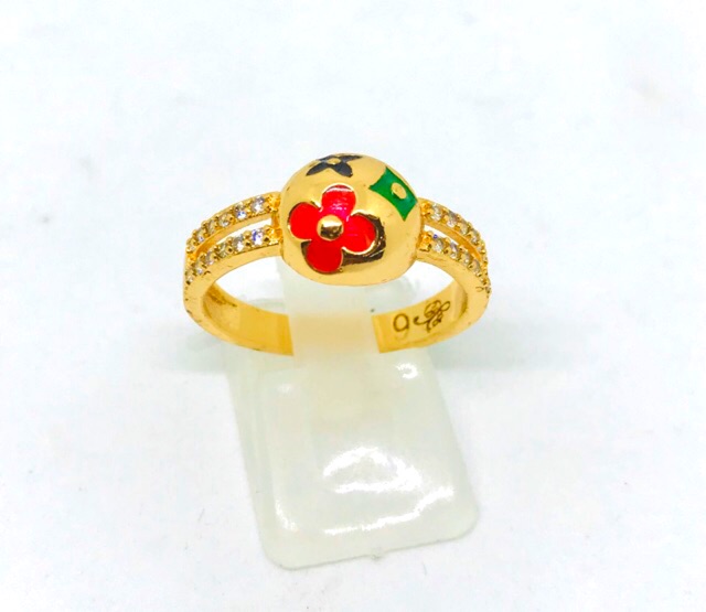 Cincin wanita //cincin lapis emas // cincin permata //perhiasan //cincin