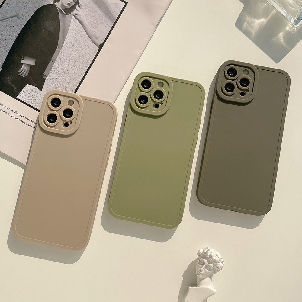 Case Silikon Desain Angel Eye 12 Warna Matte Untuk Iphone 7 8 PLUS X XR XS 11 12 13 Mini PRO MAX SE 2020