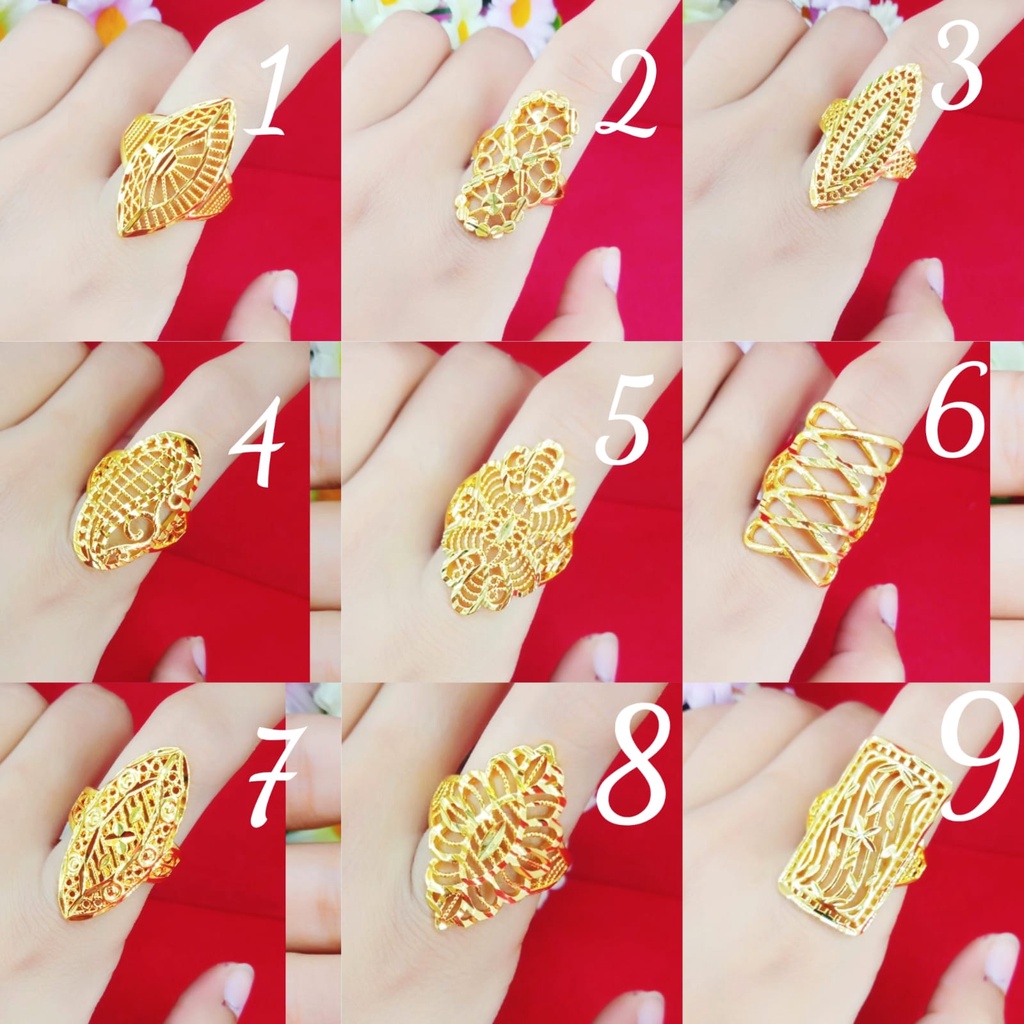 Cincin Dubai Kuning 24k Yaxiya Seperti Asli