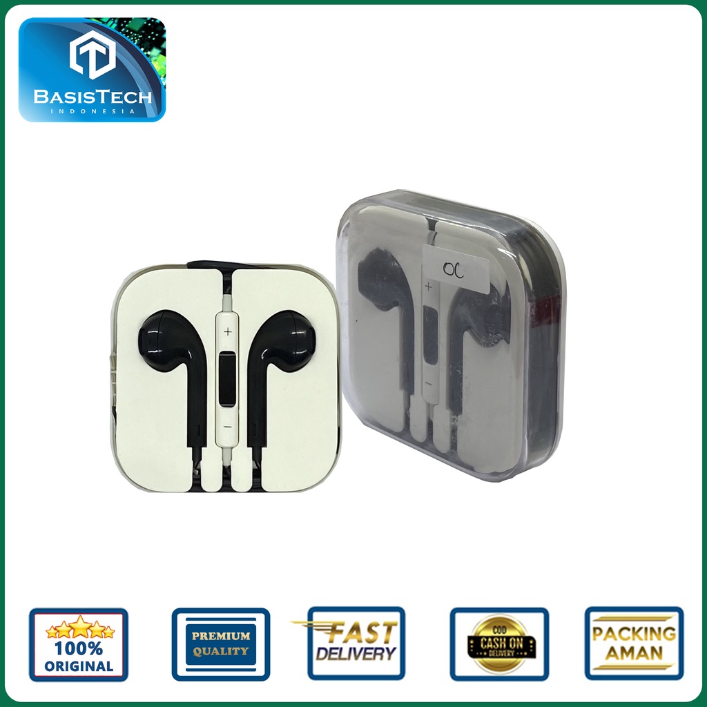 EARPHONE HEADSET IP5 IP6 OC PREMIUM QUALITY