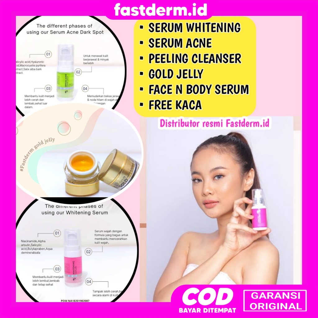 (COD)  FAST DERM SERUM GLOWING / FASTDERM SERUM ACNE / FASTDERM SERUM WHITENING / FASTDERM PEELING C
