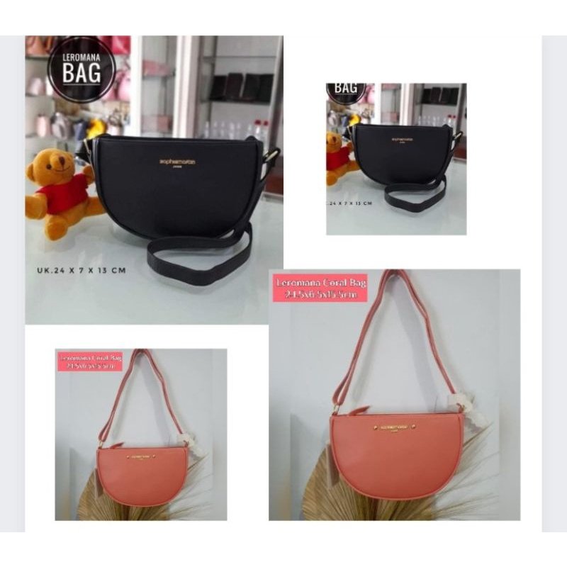 LEROMANNA BAG /LEROMANNA CORAL TAS SELEMPANG WANITA SOOPHIE MARTIN  ORIGINAL TAS TERBARU TAS KEKINIA
