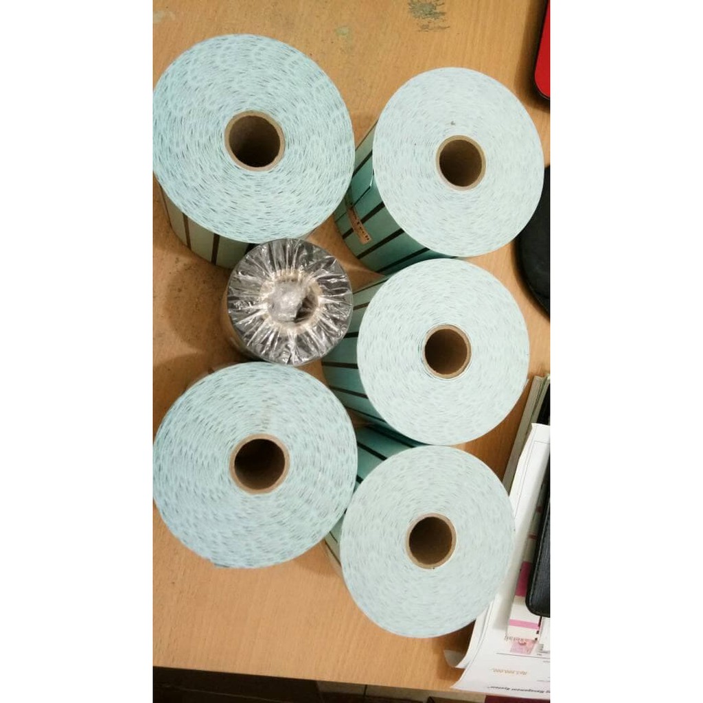 

label barcode 32x18mm paket 5 label isi 10rb pcs free ribon 300m