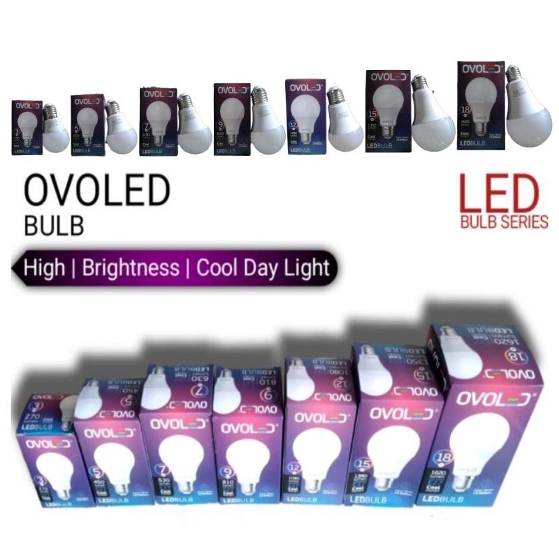 Lampu LED Bulb OVOLED Bergaransi