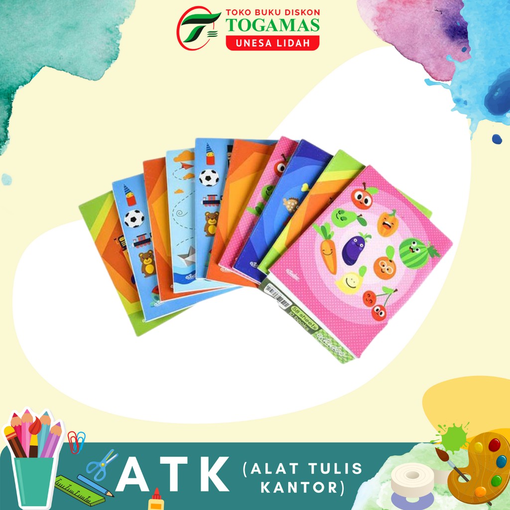 BUKU TULIS, BUKU KOTAK KECIL, BUKU HALUS, BUKU KOTAK BESAR/PACK SIDU / DELI