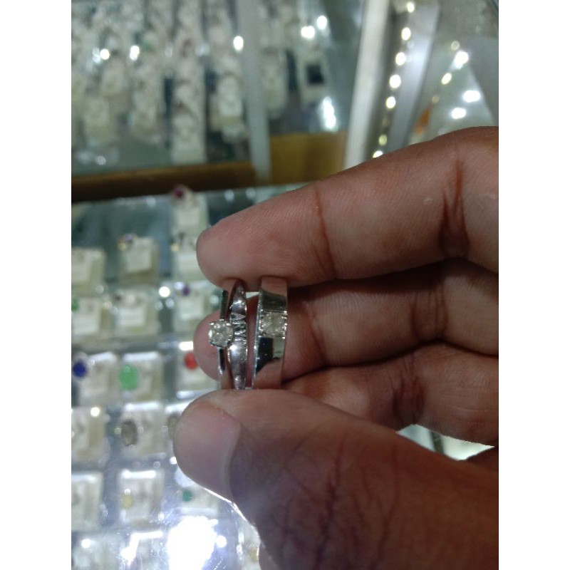 redy cincin kawin berlian ring perak