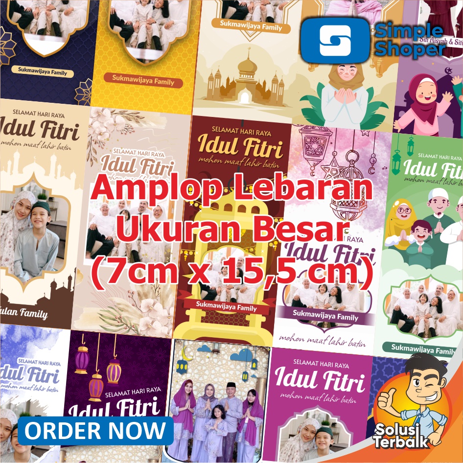 

Amplop Lebaran Custom Ukuran Besar (7x15,5) Muat 1 lembar Uang