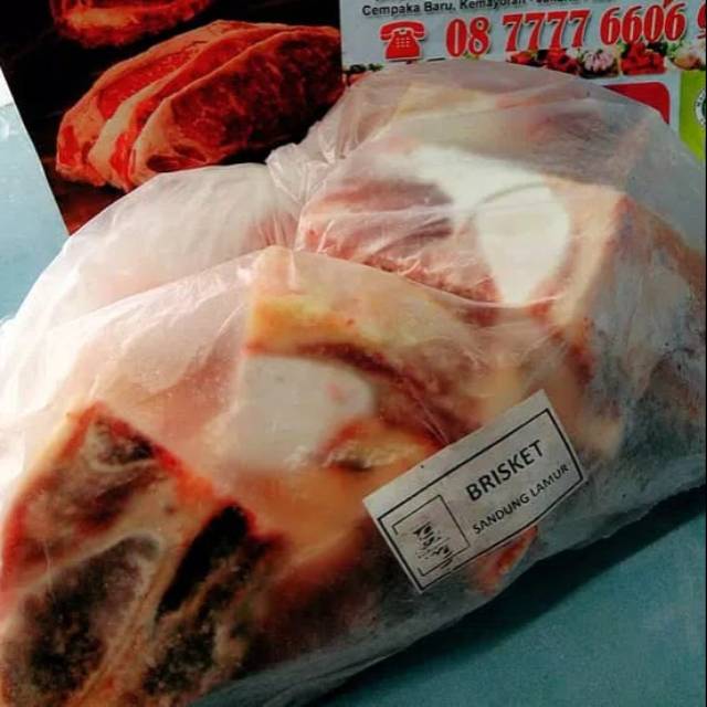 

Tulang Sandung Lamur (Brisket) Beku Berstandar MUI HALAL