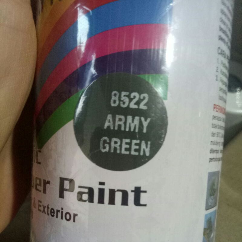 cat semprot pilok pilox diton army green 8522 300cc hijau tentara hijau army