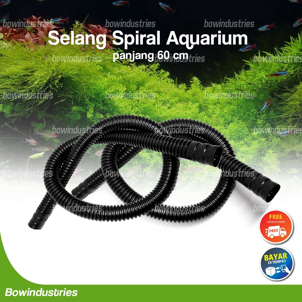 Selang Slang Spiral Pompa Filter Aquarium Aquascape 60 cm