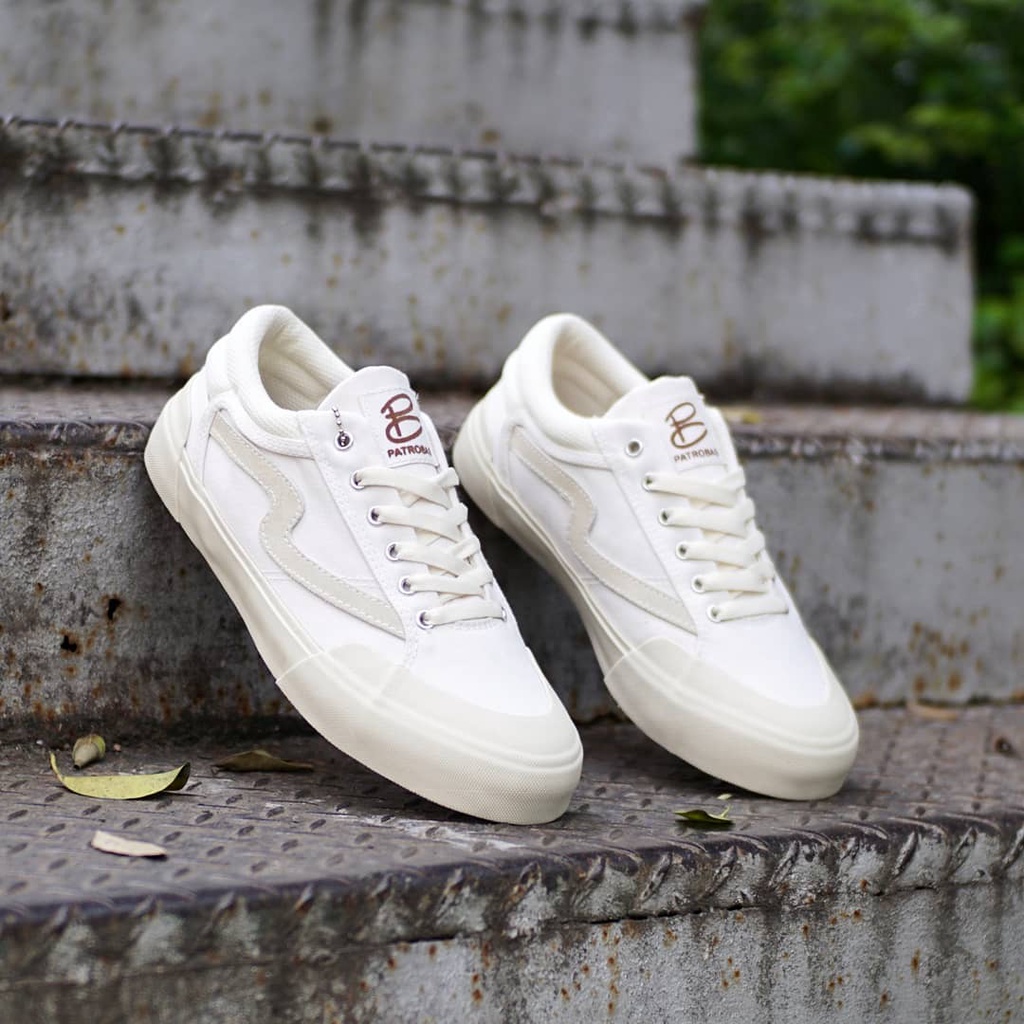 PATROBAS CLOUD LOW BLACK WHITE OFF WHITE OLIVE NAVY ORIGINAL SEPATU PATROBAS PETROBAS PATROBASS