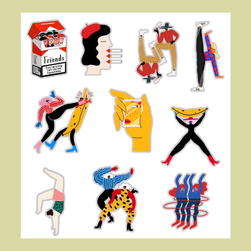 

STICKER VINYL GAUL & KEREN (10pcs)