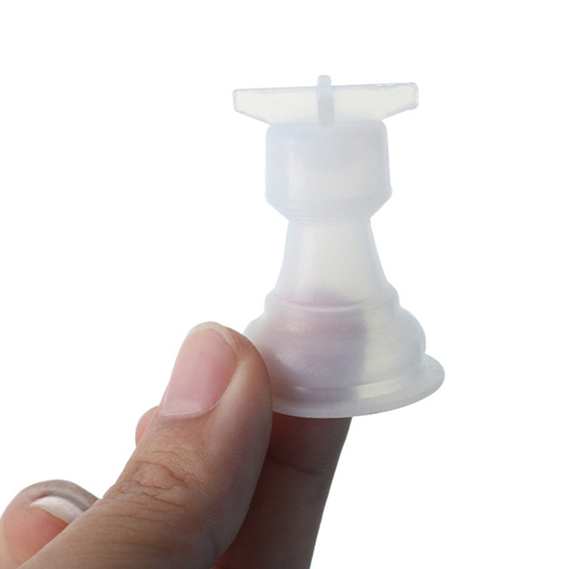 SIY  1Set 3D Chess Pieces Crystal Epoxy Resin Mold Handmade Chessborad Silicone Mould