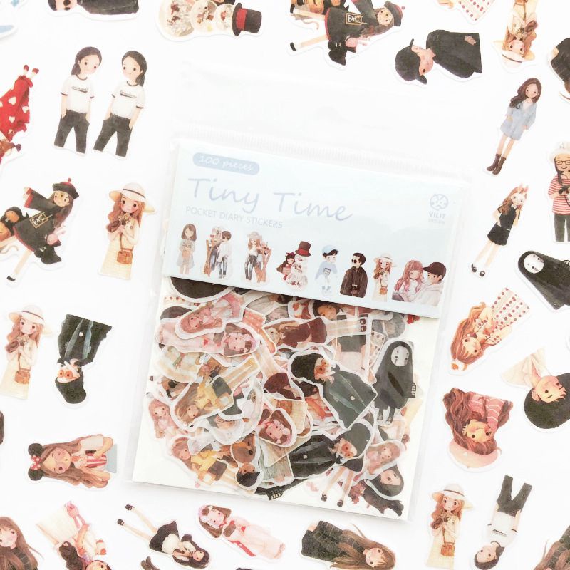 

(sharing isi 5) Stiker Kertas Kawaii untuk Dekorasi Buku Catatan / Scrapbook