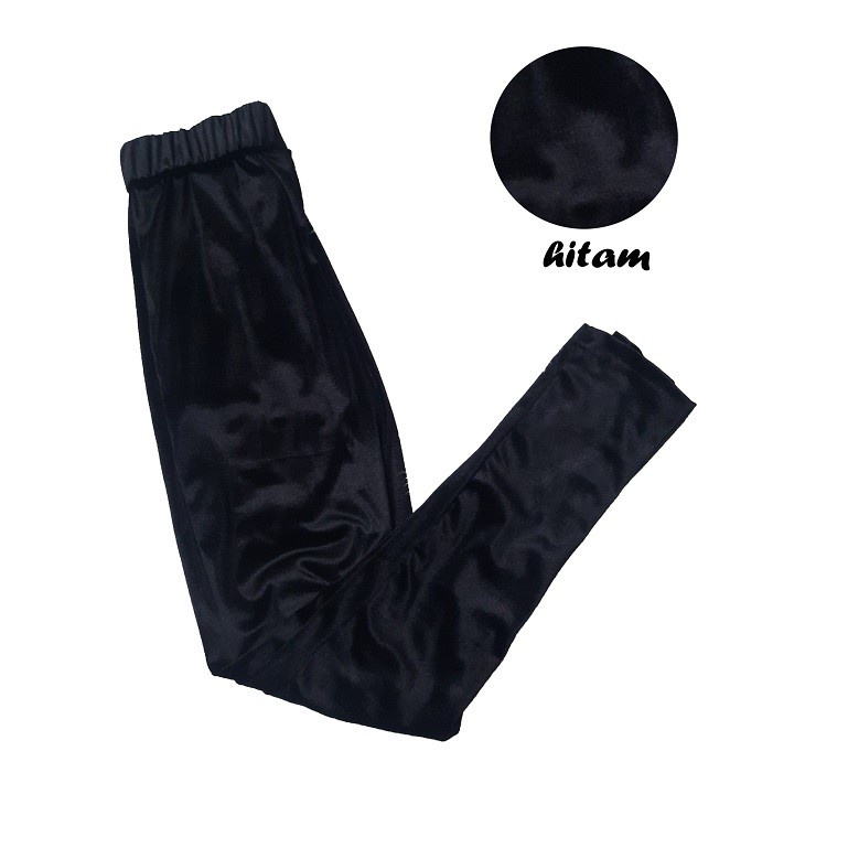 HIPNOP Celana Legging Bludru Velvet Premium Legging Polos  Legging Import Celana Jegging Wanita