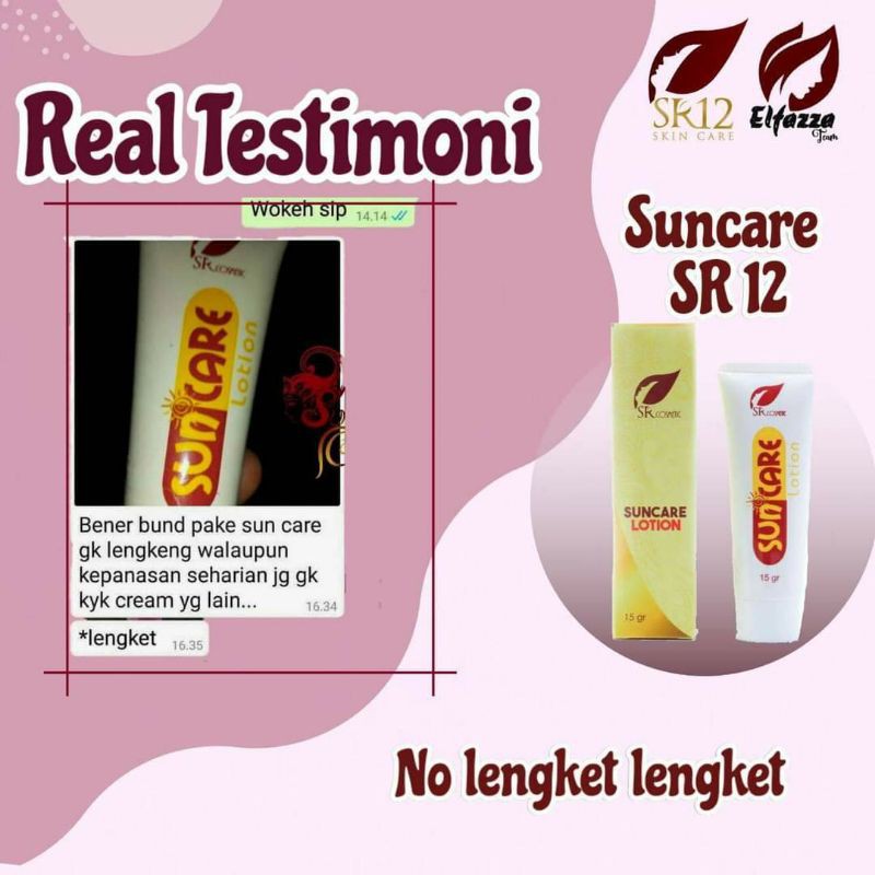 SR12 SUNCARE BPOM / SUNBLOCK SPF 25++ / MENJAGA KULIT TETAP SEHAT