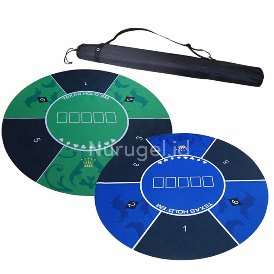 Karpet Playmat Alas Texas Holdem Poker Baccarat Blackjack Diameter 120cm