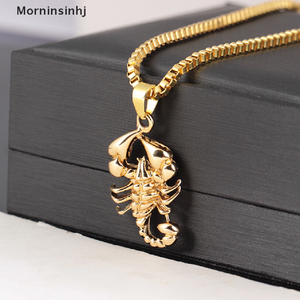 Mornin Fashion Hip Hop Pria Scorpio Rantai Panjang Sweater Kalung Punk Rock Perhiasan Hadiah id