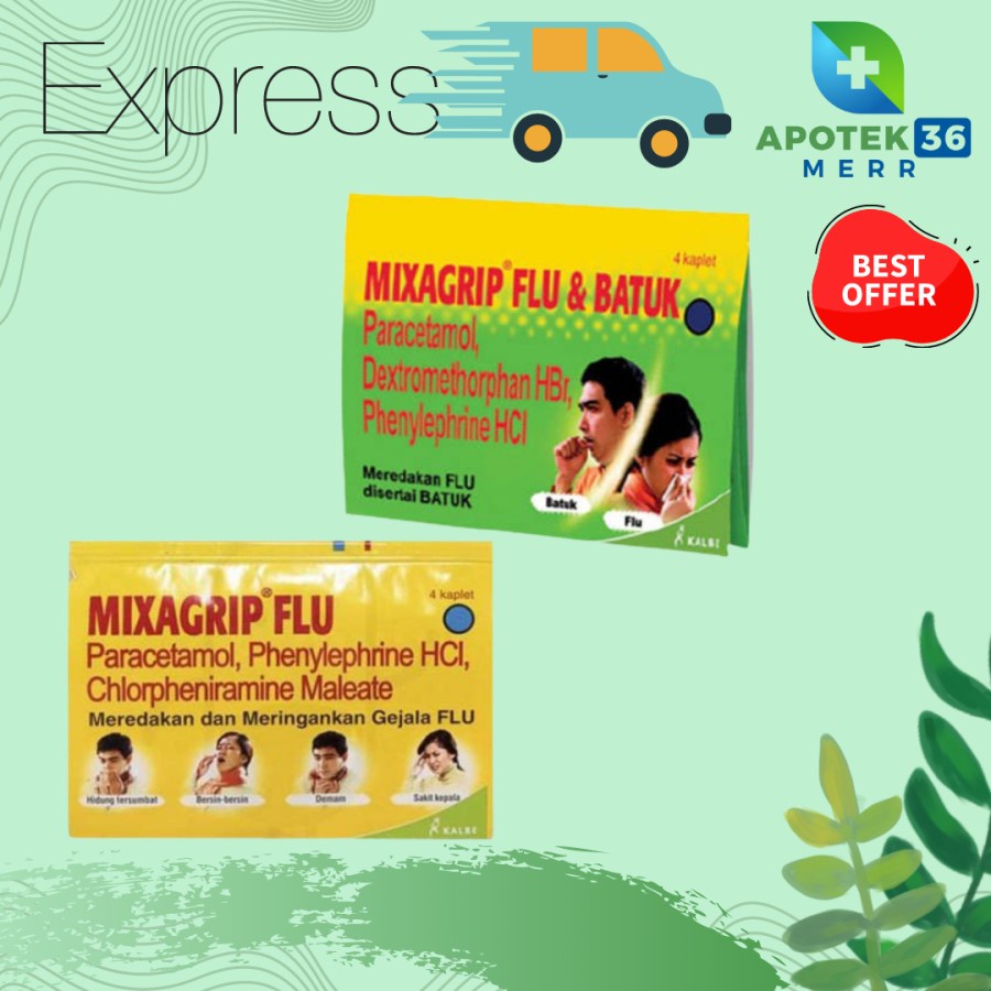 MIXAGRIP FLU DAN BATUK 4TAB/STRIP