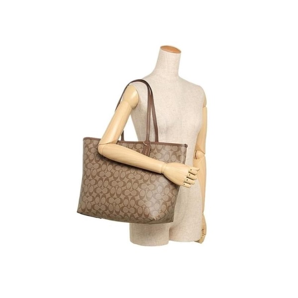 Coach Reversible City Zip Tote In Signature Canvas (C36658)