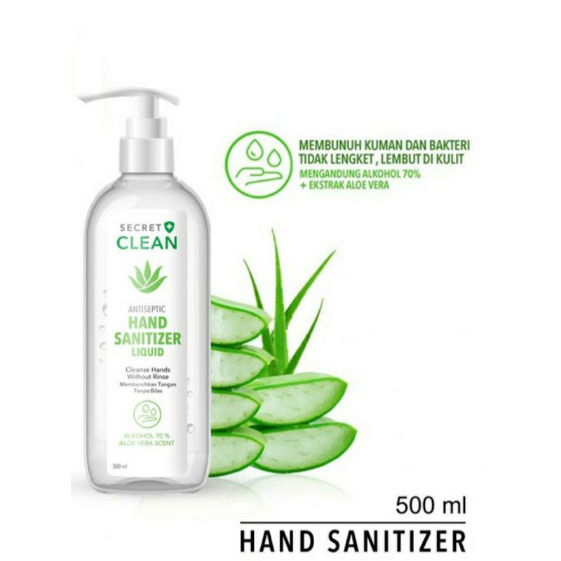 SECRET CLEAN HAND SANITIZER 500ML GEL