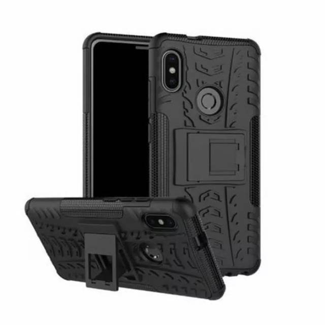 Rugged armor robot xiaomi redmi note 5 case casing cover kick standing