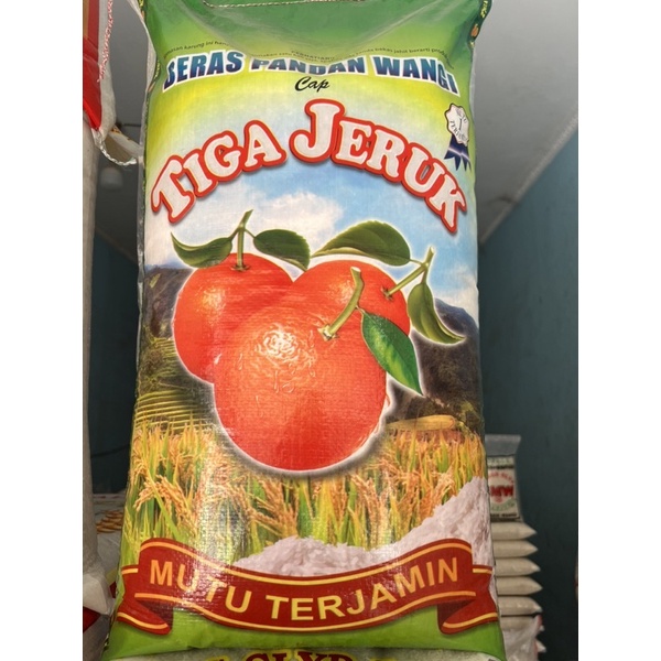 

BERAS TIGA JERUK PREMIUM ( pandan wangi ) 20 kg