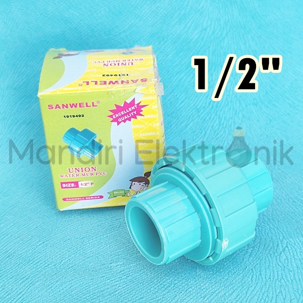 Watermur 1/2 inch PVC Sanwell - Water Mur Pompa Plastik Polos Sanwell 1/2&quot; - Watermor PVC Polos