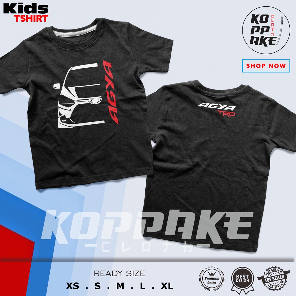 Kaos Anak Mobil Toyota Agya TRD Baju Otomotif