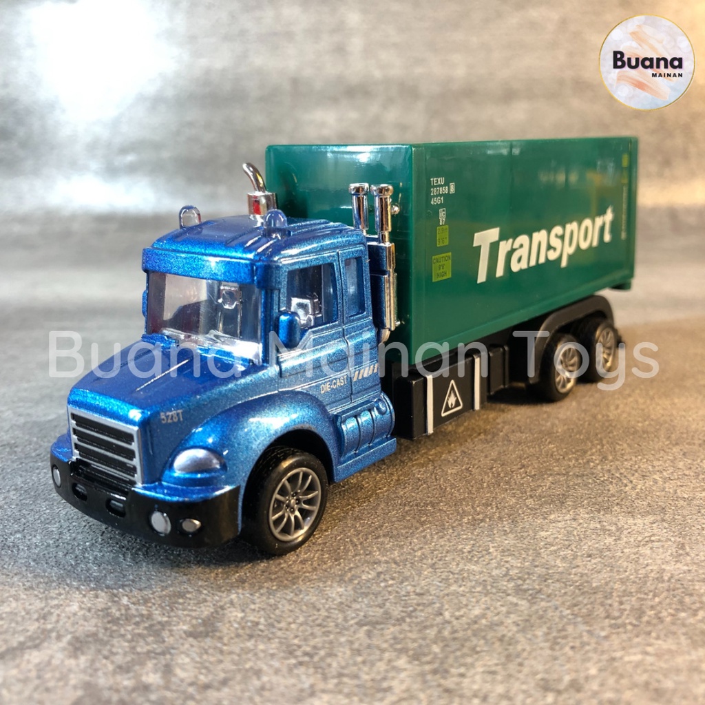 DIECAST TRUCK POWER SPEED PULL BACK - METAL MAINAN MOBIL MOBILAN ANAK TRUK PEMADAM